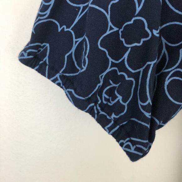 Anthropologie Velvet Blue Floral Tunic Top Size S - Picture 4 of 7
